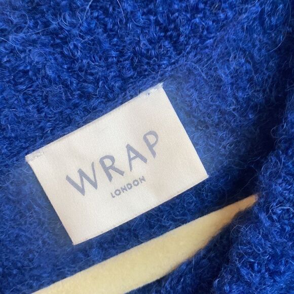 WRAP London Alpaca Blue Sweater 4/6 - Picture 6 of 7